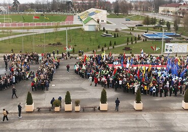  Флешмоб тысячи сердец: рогачевцы признались в любви родной Беларуси